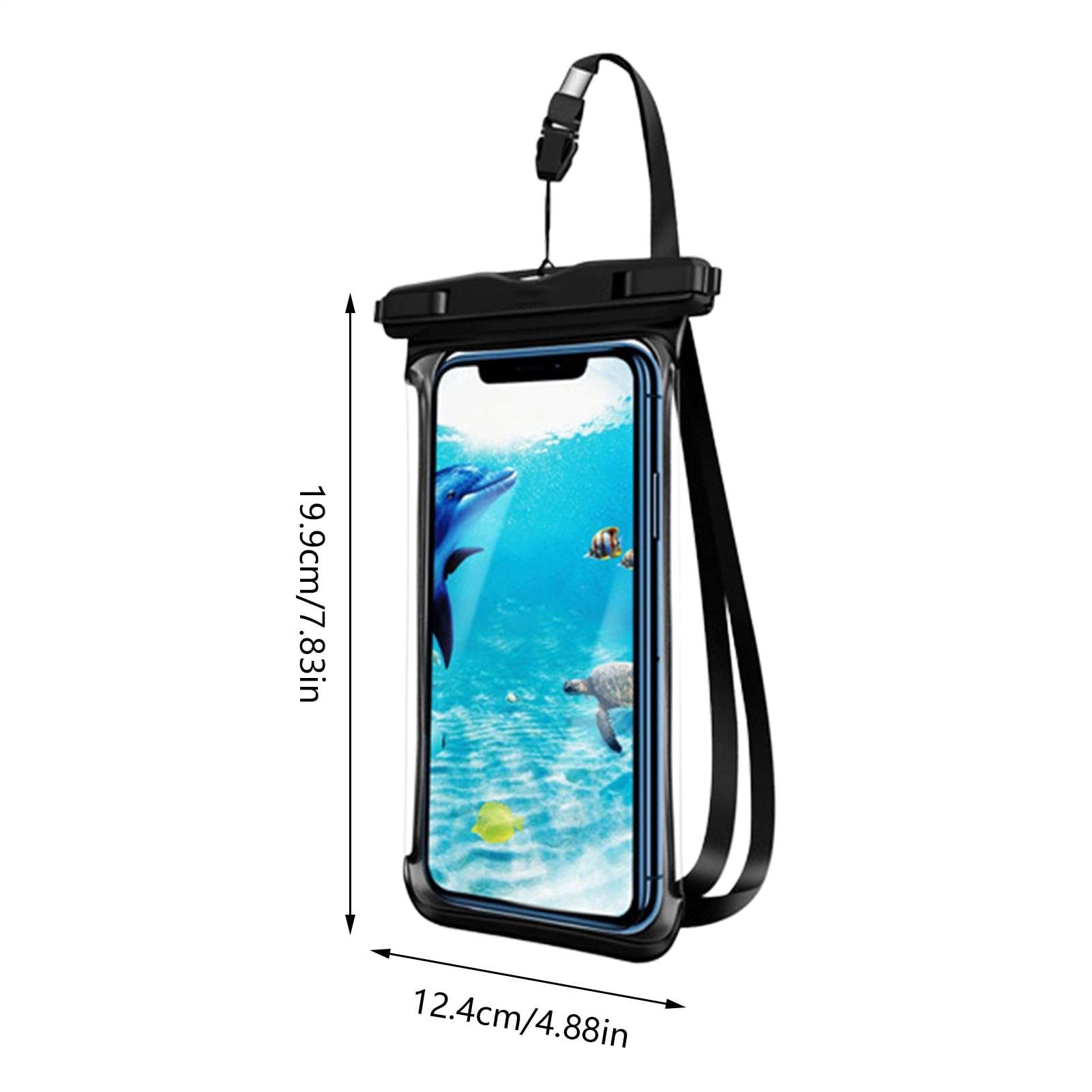 Generico Waterproof Phone Case with Lanyard, Clear Floating Phone Pouch, Touchscreen Compatible, Watertight & Dustproof, Outdoor Accessories for Beach, Swimming, Snorkeling, Kayaking