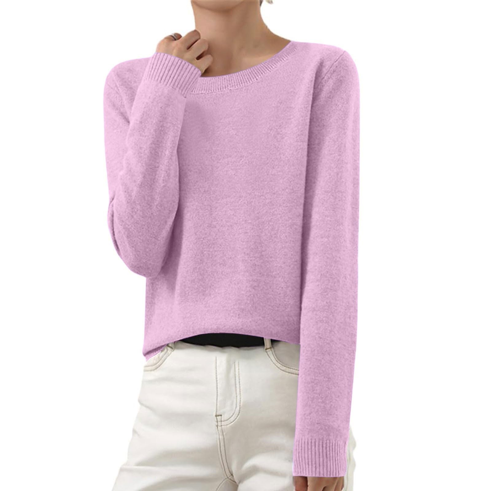 Cashmere Sweaters for Women Long Sleeve Mock Neck Merino Wool Solid Sweater 2025 FLightweight Soft Knit Pullover