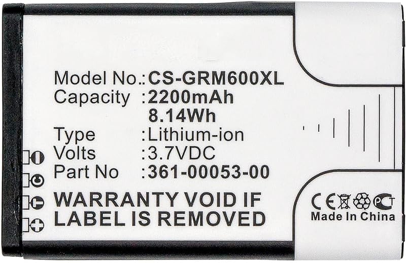Replacement Battery for Garmin Alpha 200,Alpha 200i,Alpha 300,Alpha 300i,Montana 600,Montana 600T,Montana 600t Camo,Montana 650,Montana 650T,Montana 680,Montana 680T,Monterra,2200mAh