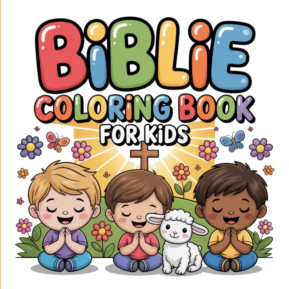Bible Coloring Book For Kids: A Faith-Filled Coloring Adventure for Kids