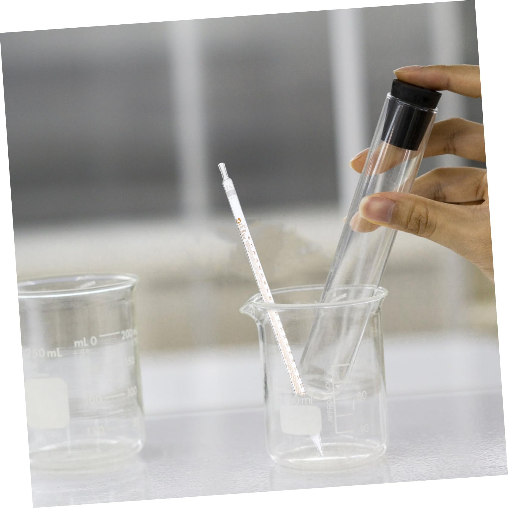 iplusmile 20 Pcs Cuentagotas Calibrados de Vidrio Escala para Laboratorio y Cocina, Pipetas Precisión para Líquidos en Investigación y Medición Científica