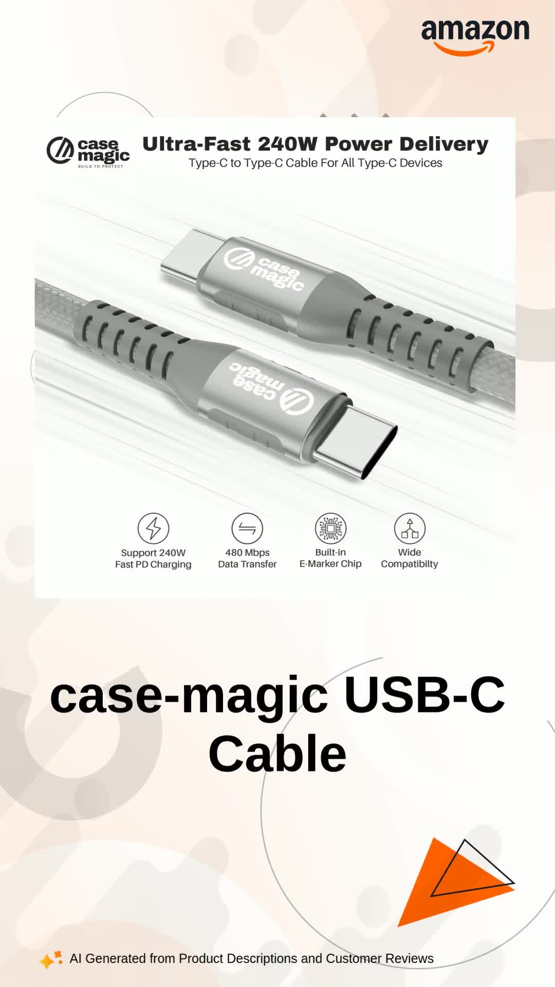 Watch case-magic USB-C Cable on Amazon Live