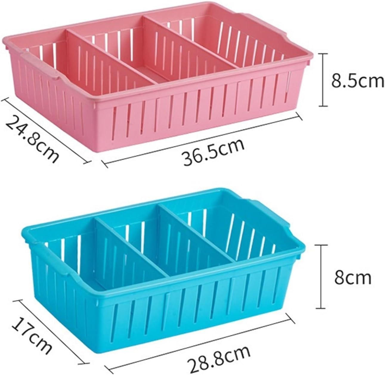 AOKLEY Socks Storage Box Detachable Bedroom Clothing Storage Box, Kitchen Bathroom Sorting Storage Box, Office Cosmetics Storage Box Wardrobe Storage Box (Color : 1)