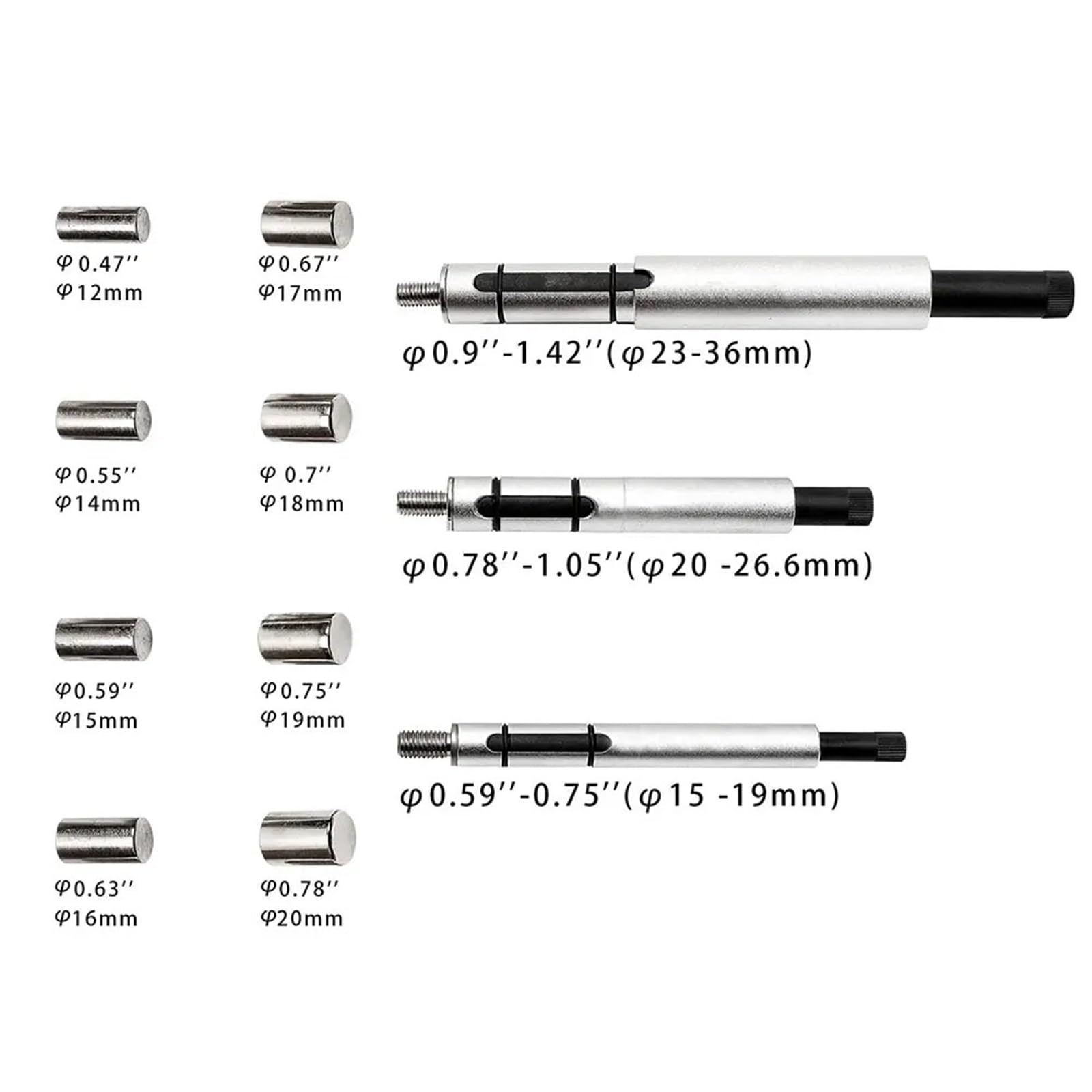 Sets para embrague para coche Embrague Asamblea Kit 11 Herramientas Alineación Eje Centrador Embrague, Herramienta De Desmontaje E Instalación, Corrección Orificio Con Estuche Almacenamiento.