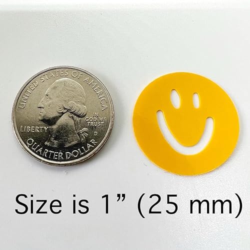Miniatura 4 de Confeti Smiley Face Amarillo - 2 bolsas de media onza (1 oz) #9252 Q01