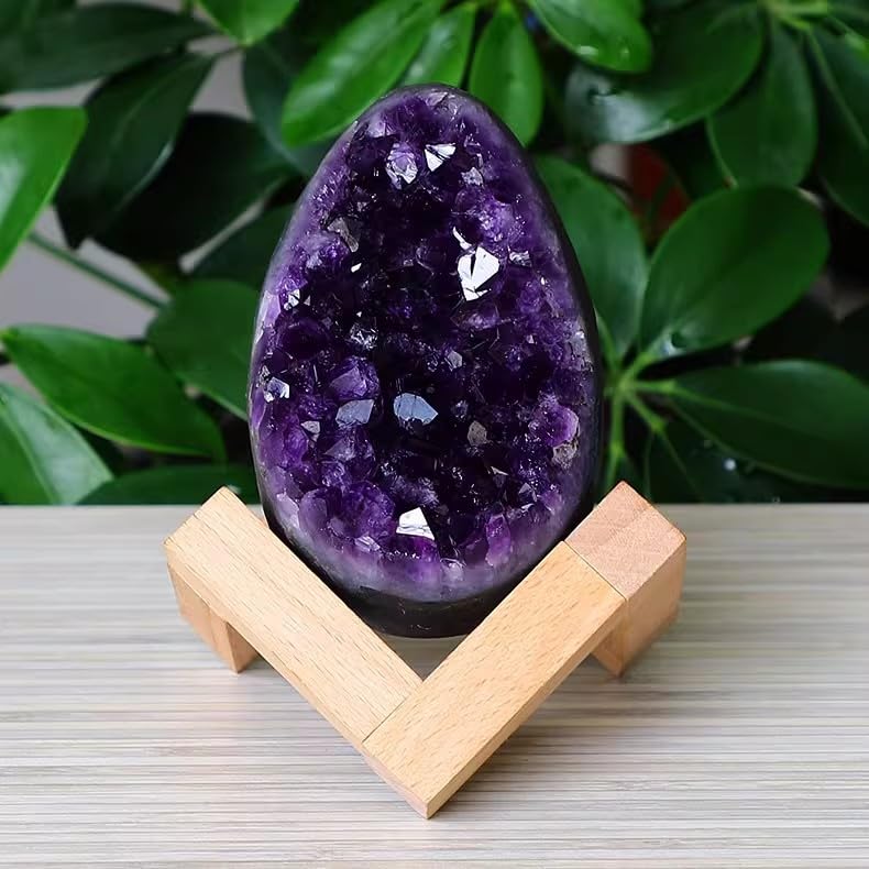 Cristal de Quartz Améthyste : Une Pièce Unique de Collection avec Support - 5