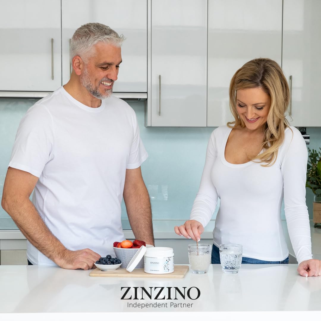 ZinZino Zinobiotic+ Ballaststoffe Pulver - Multi Ballaststoff Komplex - Flohsamenschalen & Guarkernmehl - Darmgesundheit - Blähbauch Loswerden - Immunsystem Stärken Erwachsene - Darmkur Blähbauch