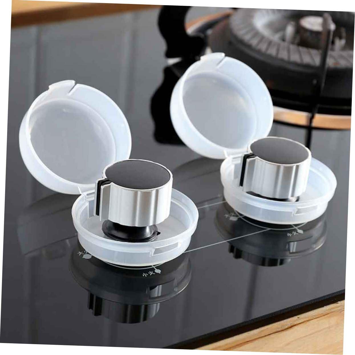 OUNONA 6pcs Gas Stove Knob Covers Child Knobs Stove Top Handle Covers for Safety