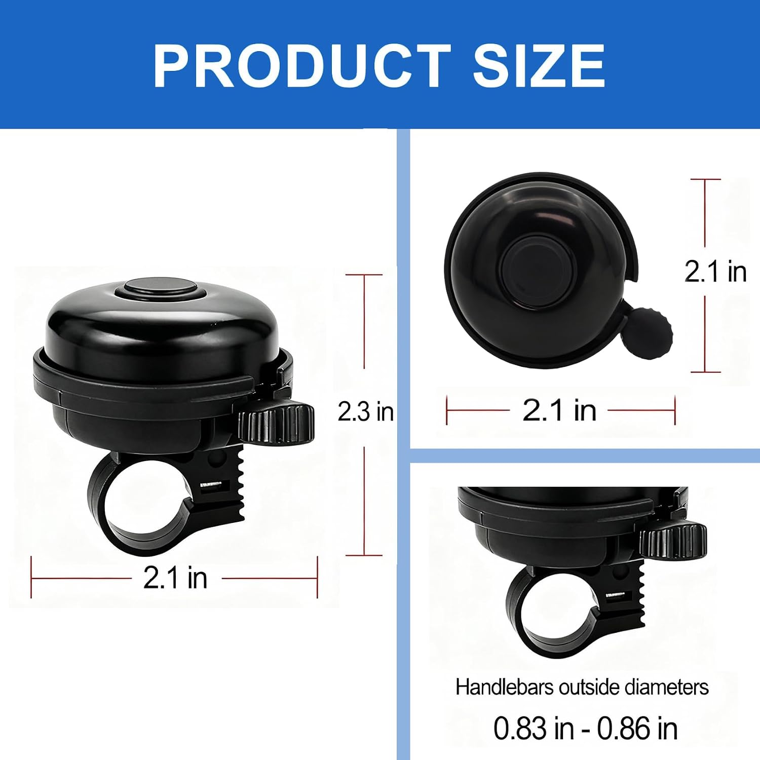 1 Pack Classic Aluminum Bike Bell – Loud, Crisp & Clear Sound for Adult Bikes image 4