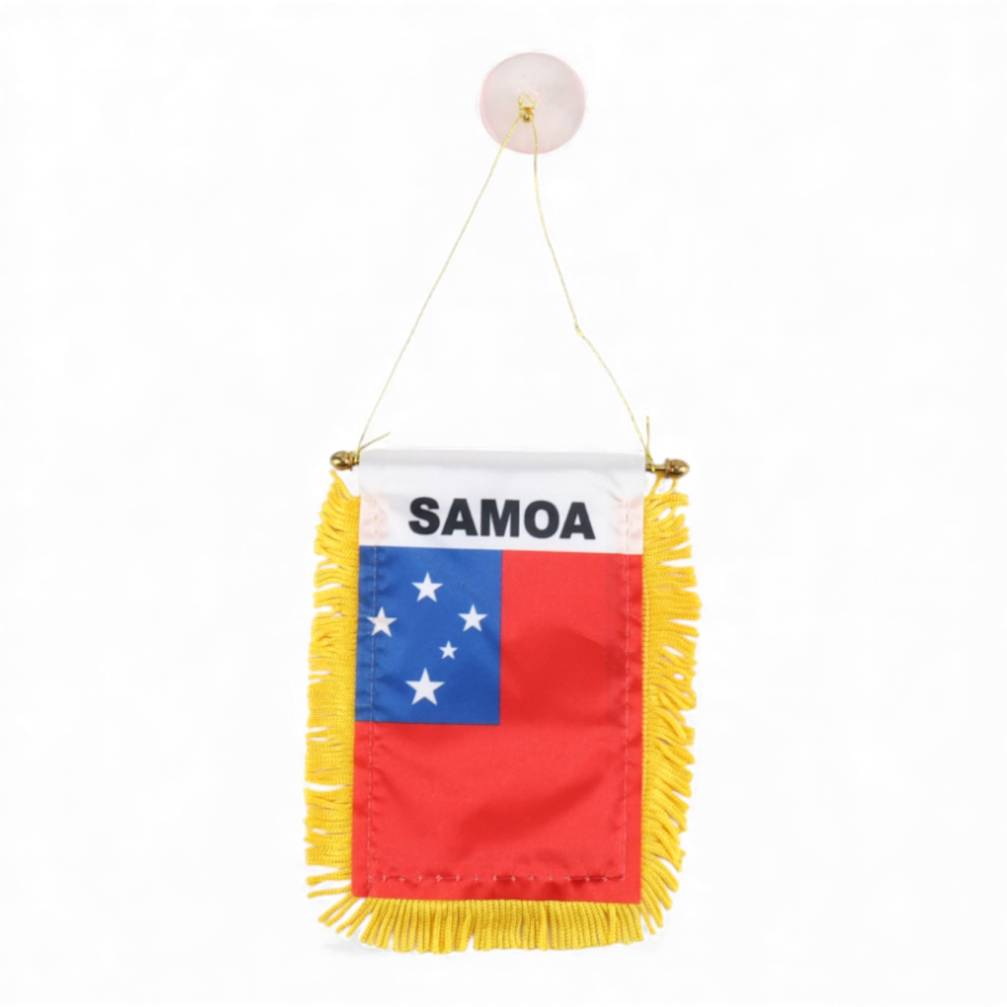 Mini bannières Samoa Western Armycrew ventouse anti-chute pour vitre voiture