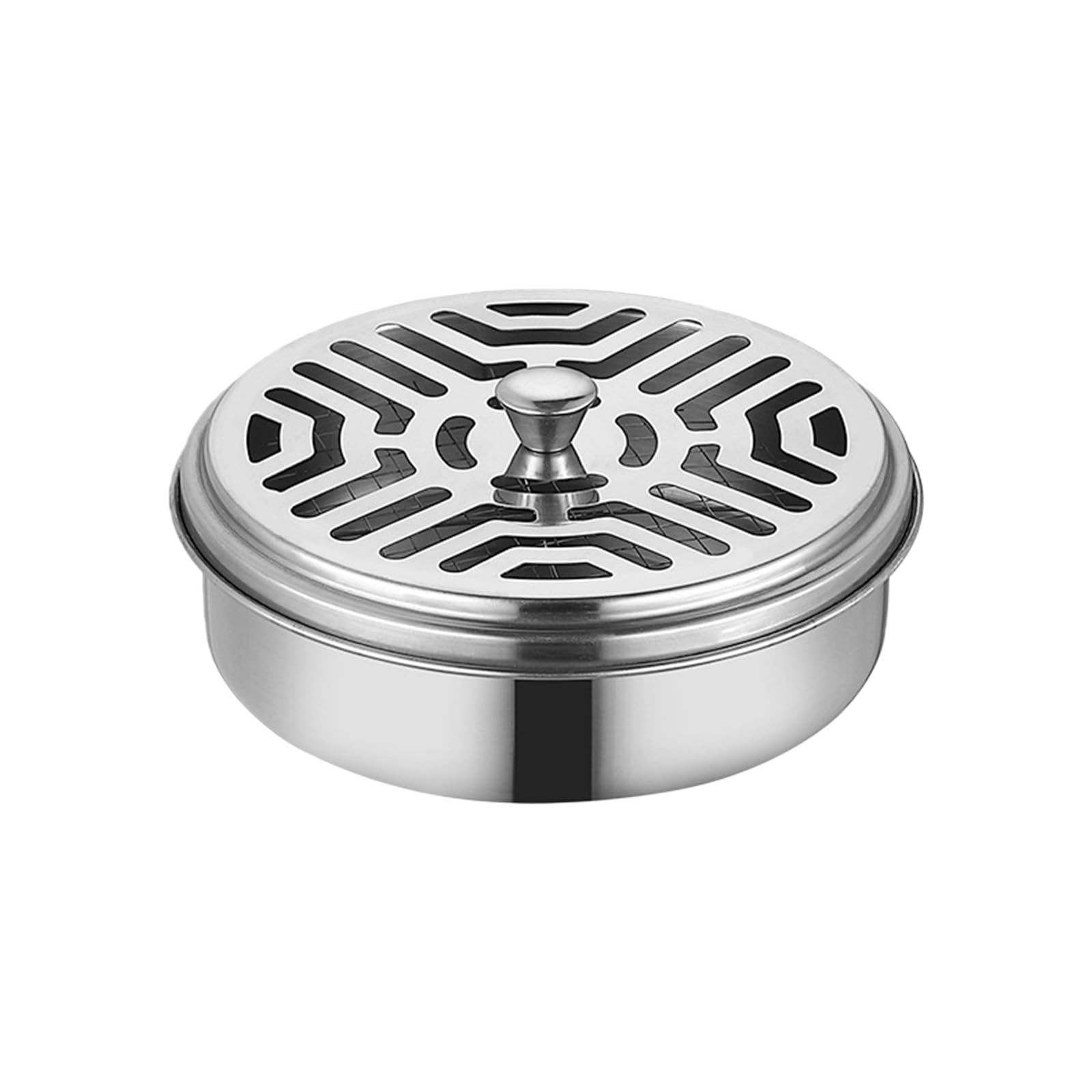 Round Coil Holder Case with Lid Incenses Holder Outdoor Fragrances Incenses Case Burners Box Coil