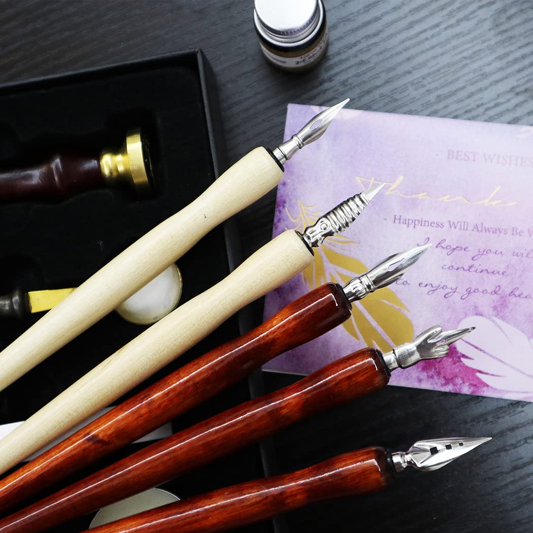 XIAOYU Cartoon Comic Dip Pen Set, 5PCS Comic Pen Holders with 5 Pieces Comic Pen Nibs Kit - Image 4