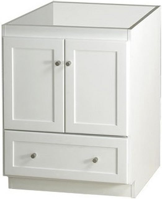 Ronbow Shaker 24 Inch Bathroom Vanity Base Cabinet With Soft Close Wood Door Cabinet Drawer And Adjustable Shelf In Dark Cherry 080824 3 H01 Amazon Com