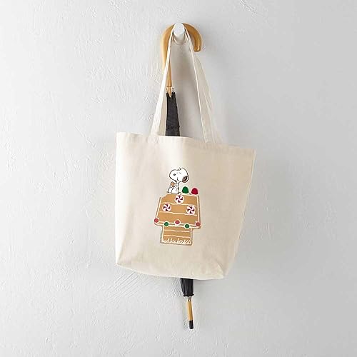 Miniatura 5 de CafePress Snoopy - Bolsa de lona para aperitivos de casa de jengibre