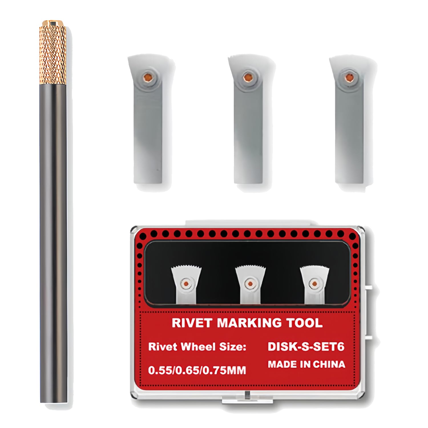 Model Rivet Maker Tool with Handle Corner Rivet Tool for Model Hobby Craft Building Accessories Tool(Set S6)