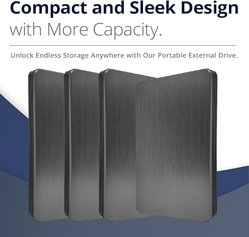Miniatura 3 de Disco duro externo de 320 GB, USB 3.0, disco duro portátil de 2.5 pulgadas, disco duro externo de transferencia de datos de alta velocidad y disco