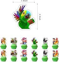 Vista 5 de Zenon Farm Birthday Decorations, Farm Themed Party Supplies Include Happy Birthday Banner, Cake Topper and Cupcake Toppers, Balloons for Kids Party