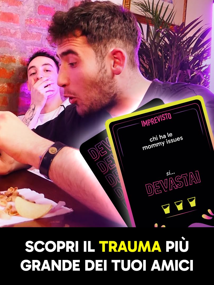 Hai Mai e Imprevisti (Versione 2025) | Gioco da tavolo alcolico per Gen Z (18+) | Carte per bere con sfide, gossip e meme | Perfetto per feste