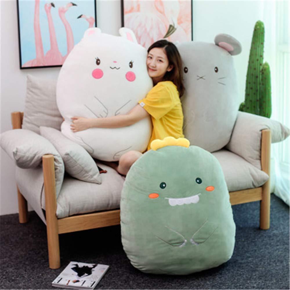 Dibujos animados animal ratón conejo peluche dinosaurio juguete de peluche regalo para el día de los niños (conejo, 60 cm)