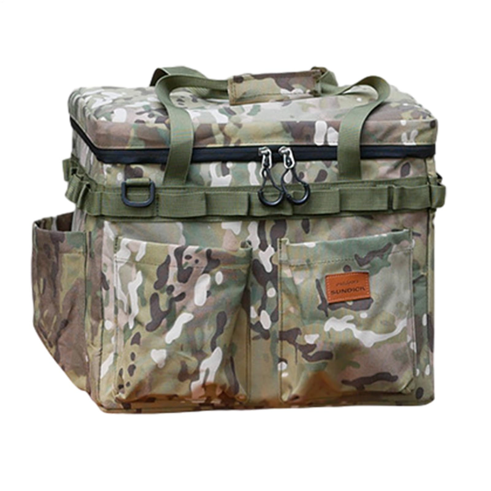 Almacenamiento de Camping Impermeable Portátil Gran Capacidad | Bolsa Almacenamiento Exterior con Ganchos Para Viaje Picnic Herramientas Equipo y Vajilla