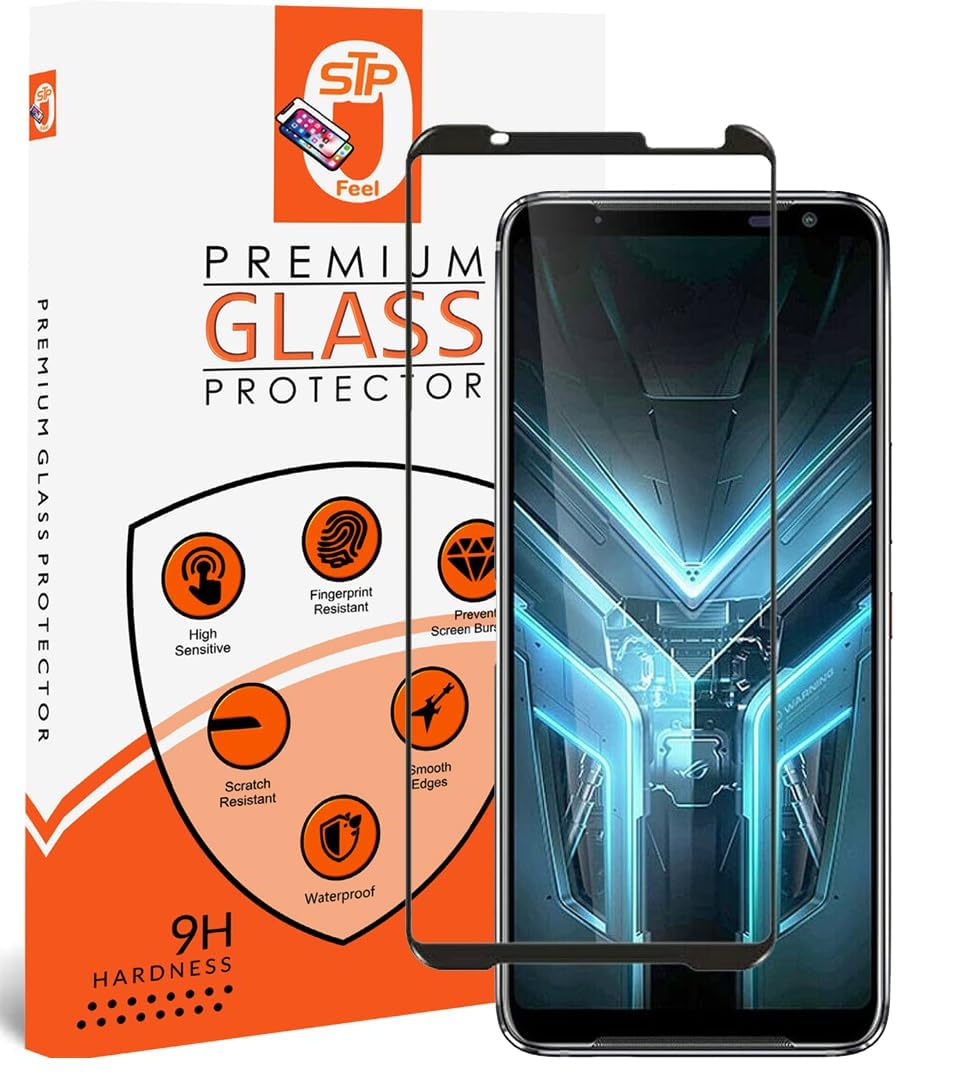 STP FEEL® Premium Tempered Glass Screen Protector Guard For Asus ROG 6/6 Pro / 6D / 6D Ultimate (6.78 Inch, Pack of 1) | Edge to Edge Coverage Screen Protector (B0D1N433BX) Amazon Price History, Amazon Price Tracker