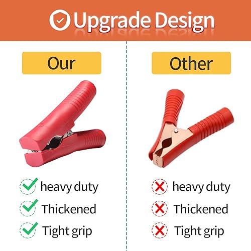 Miniatura 3 de Pinzas de cocodrilo de batería de 10 AWG de 10 pies a arnés de terminal de anillo tórico, cable de desconexión rápida con 5 fusibles para carga de