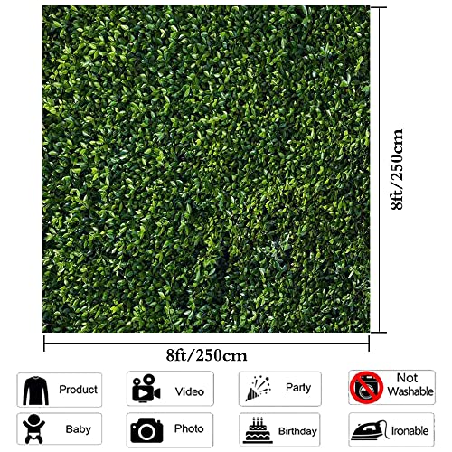Art Studio 8X8Ft Green Leaves Photography Backdrops Spring Nature Party Decoration Outdoorsy Theme Newborn Baby Shower Backdrop Wedding Photo Background Studio Props Booth Vinyl #TOP2