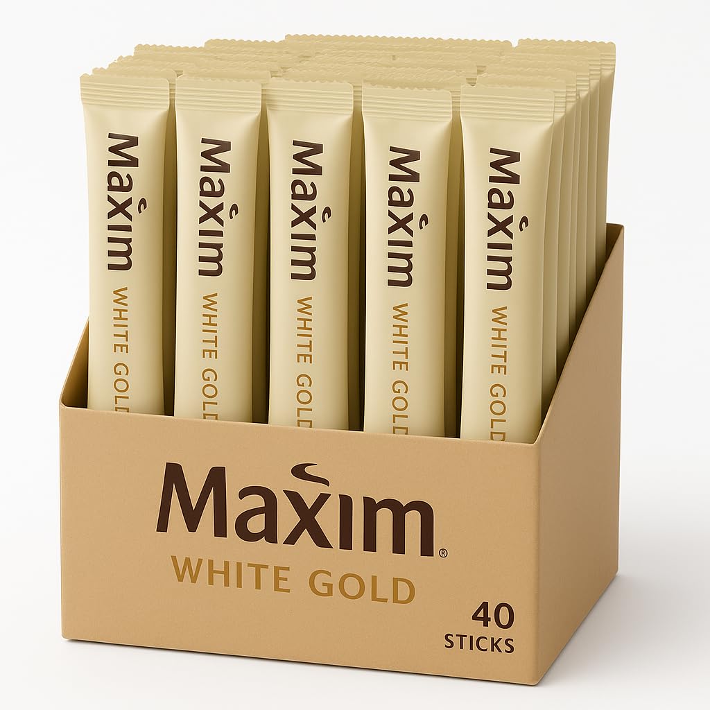 Maxim White Gold Instant Coffee | Instant Coffee Mix - Rich and smooth coffee | 40 Pouches (11.7g Each)-picture-21
