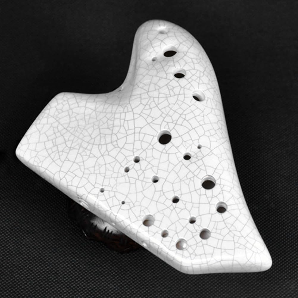 Biały instrument muzyczny Triple-Ocarina Alto-Ton C Legend Ocarinas Profesjonalny instrument muzyczny Akcesoria do fletów