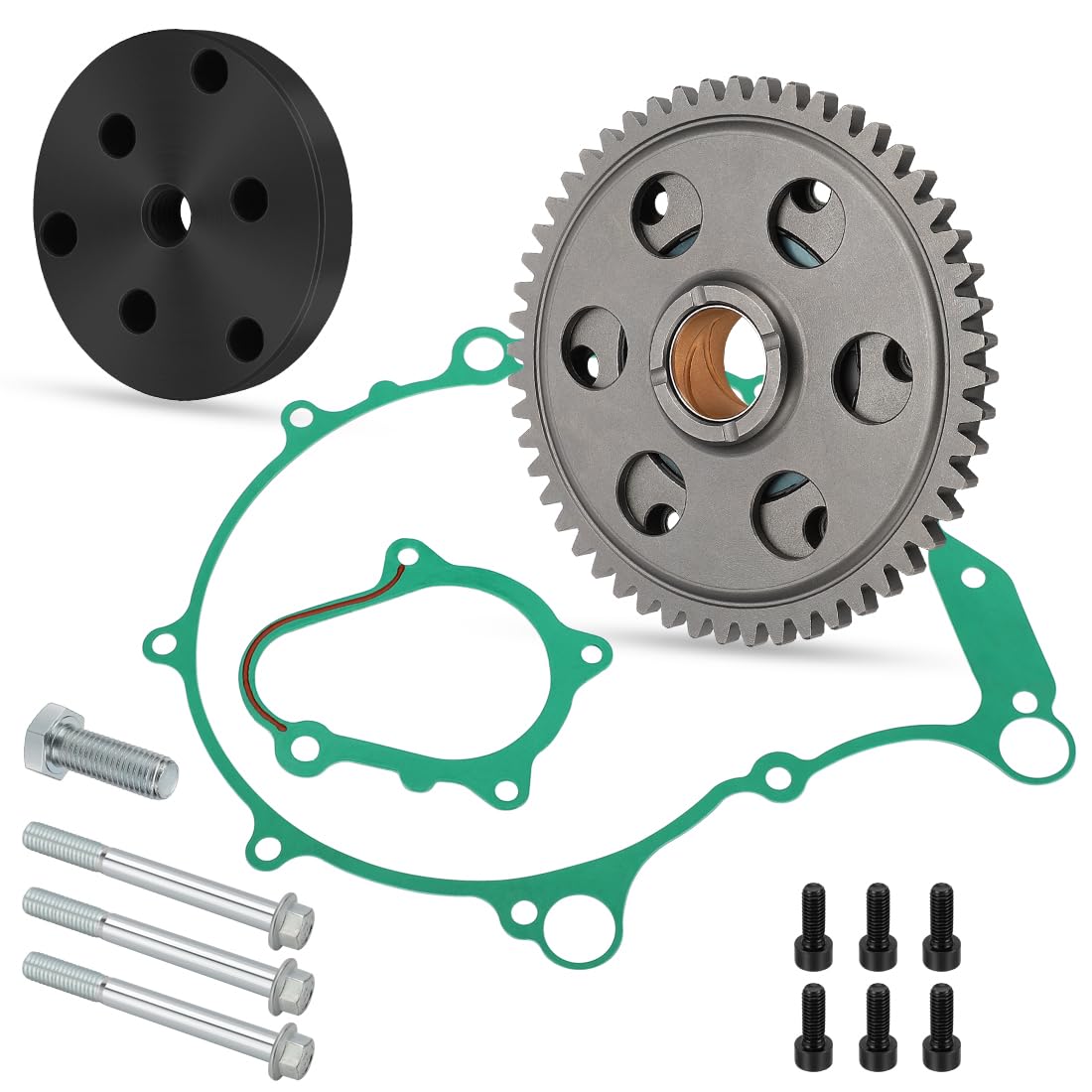 Kit de embrague de arranque unidireccional, engranaje, rodamiento, junta y extractor de volante para Yama-ha Raptor 660 YFM660R 2004-2005