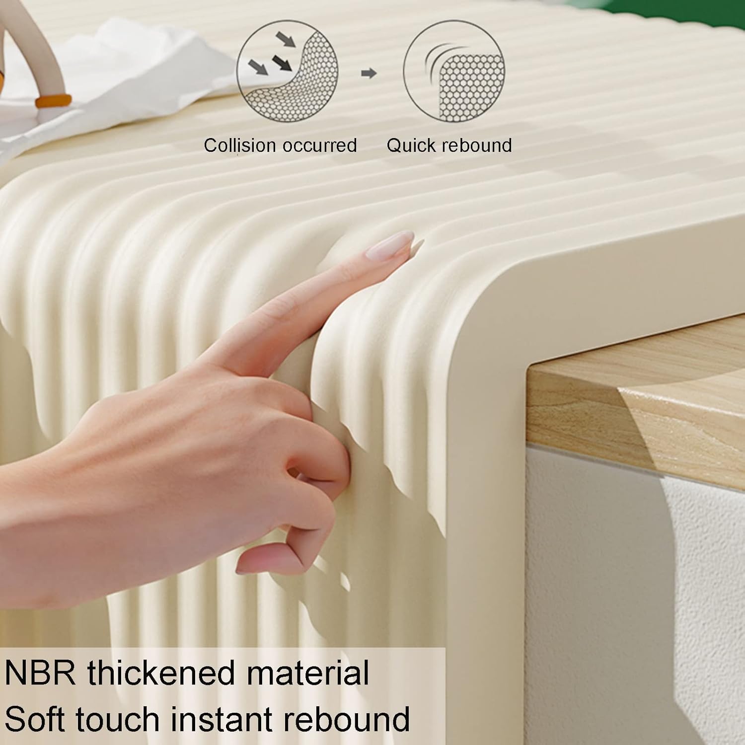 Garage Door Foam Edge Protector - Wall Corner Guard for Parking Garages, Padding with 3M Adhesive for Easy Installation and Enhanced Safety