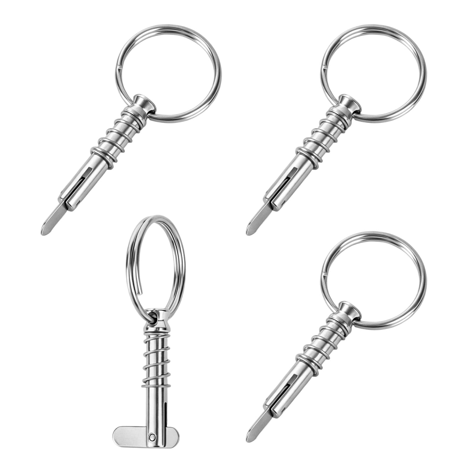 Penitue 4pcs 1/4 Boat Bimini Top Quick Release Bolt
