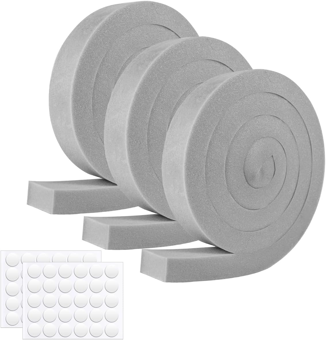 Wonninek Window Air Conditioner Foam Insulation Strip Weatherseal Foam Stripping, High Resilience Sealing Kit, Insulation Rolls for Insulating Door Frame