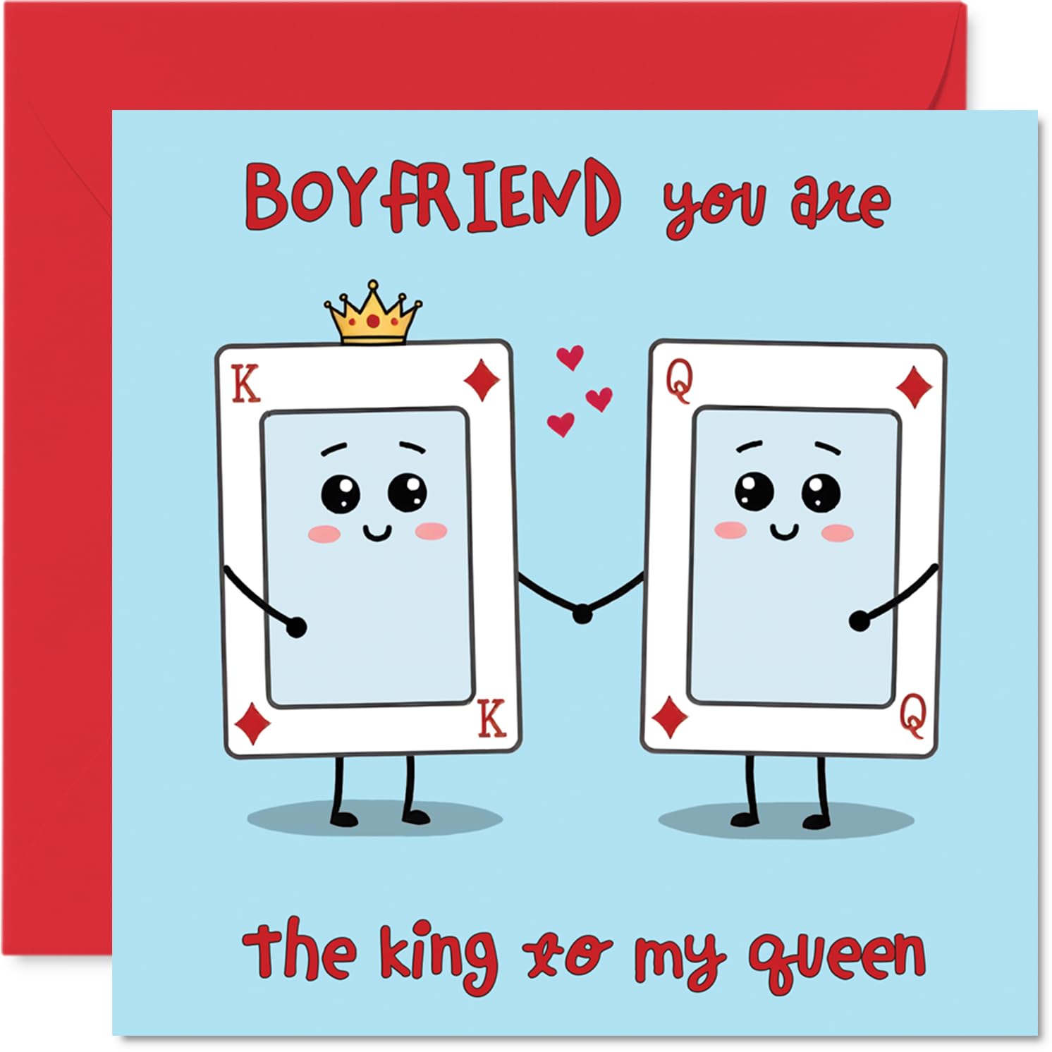 Cute Anniversary Card - Card Love - Romantic Happy Anniversary Card for Boyfriend, 145mm Sweet I Love You Anniversaries Greeting Cards
