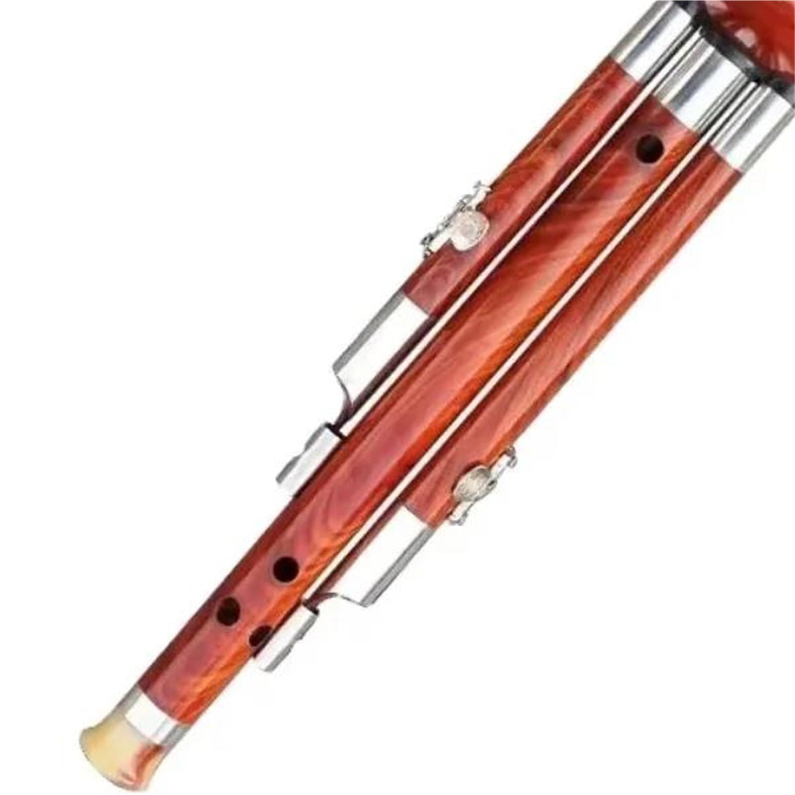Hulusi Instrument De Musique Classique À Flûte Cucurbitacée Hulusi 3 Tons En Acajou Complet Avec Étui