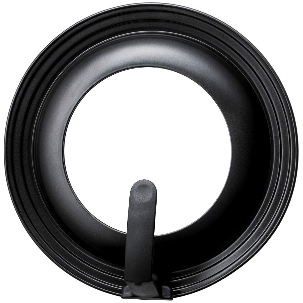 Kai KAI DW5627 Glass Frying Pan Cover, Kai House Select, 10.2-11.8 inches (26-30 cm), Black, Includes Stand, Rust Resistant