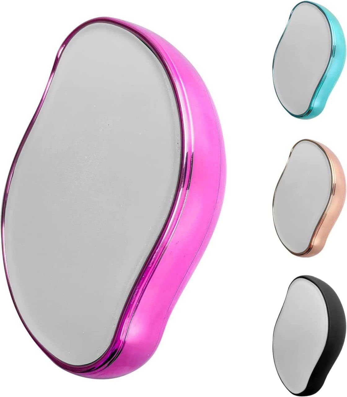 Crystal Hair Eraser Nano Glass Hair Remover for Women | Reusable Painless Razorless Epilator for Arms Legs Body Hair Removal | Exfoliating Magic Hair Removal Stone Pink Portable Tool-image-14