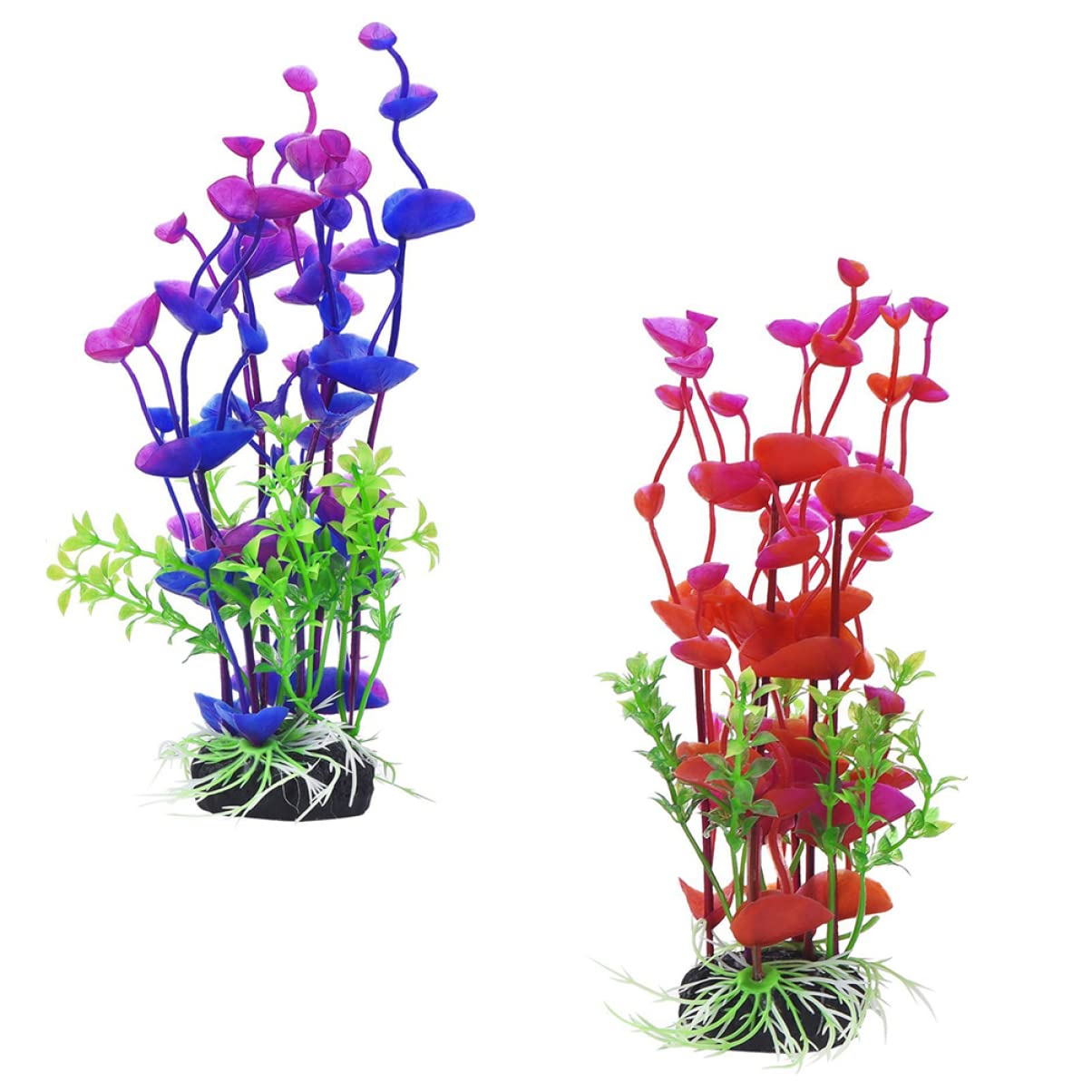 FRCOLOR 6 Unidades Decoraciones para acuarios Plantas Artificiales Plantas de Acuario, Plantas de Acuario, Plantas Artificiales para Mascotas