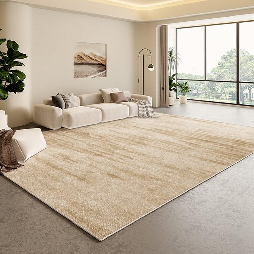 Tapis abstrait doré YHT003 100x150cm pour salon moderne et chambre chic