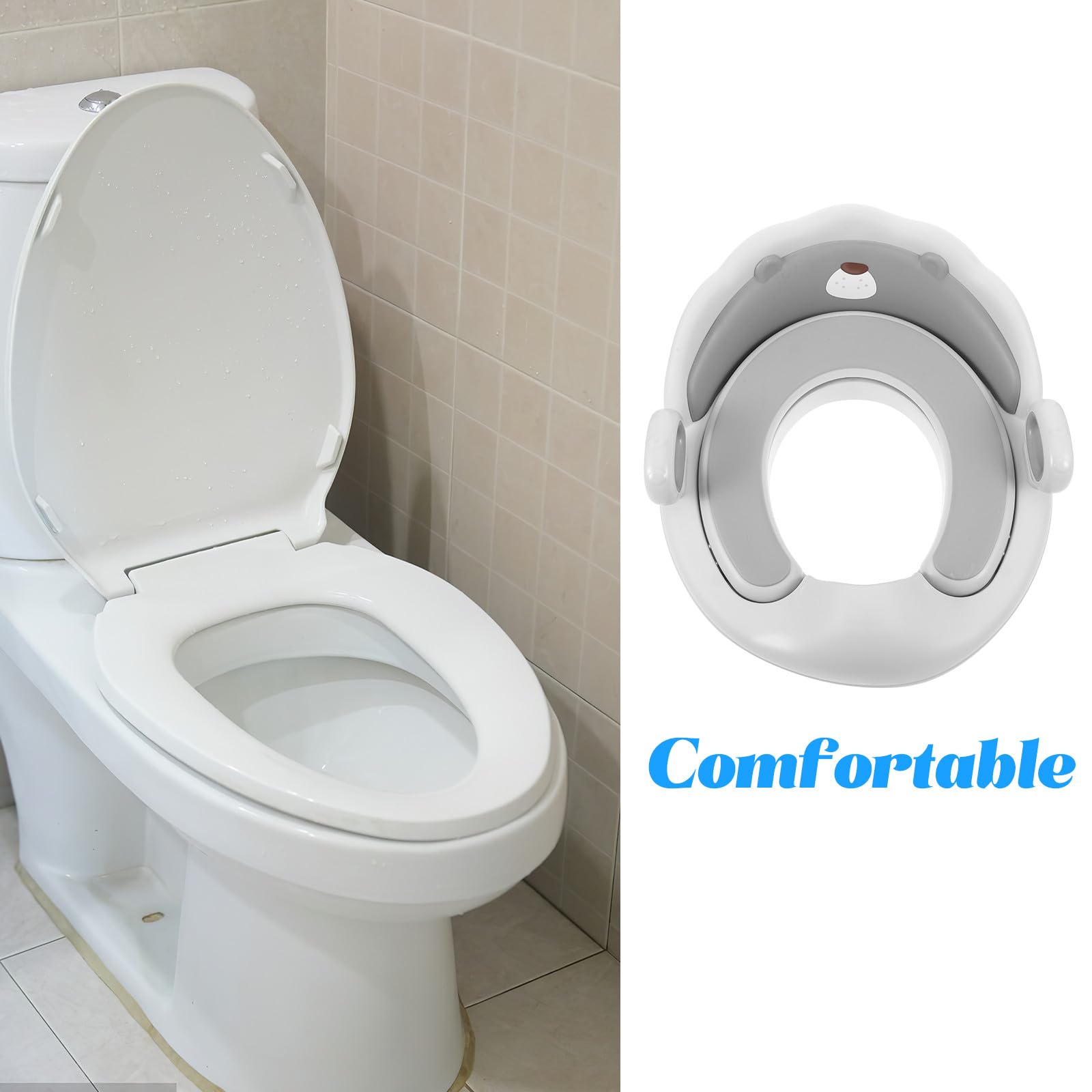 Sedile Wc per Ragazzo Ragazza Portatile, Cerchio Toilette Riutilizzabile