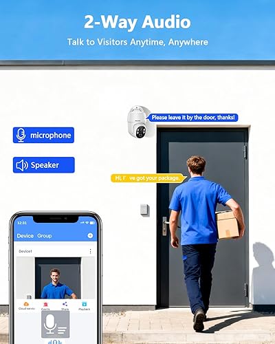Miniatura 5 de 【Almacenamiento de 90 días y 4K Ultra HD】 Sistema de cámara de seguridad con cable, cámaras de seguridad POE para exteriores, sistema de cámara IP,