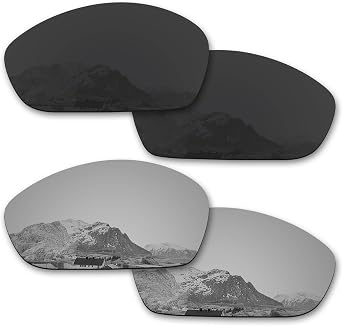 Mirror Polarized Replacement Lenses for Oakley Straight Jacket 2007 Sunglasses - Rich Options
