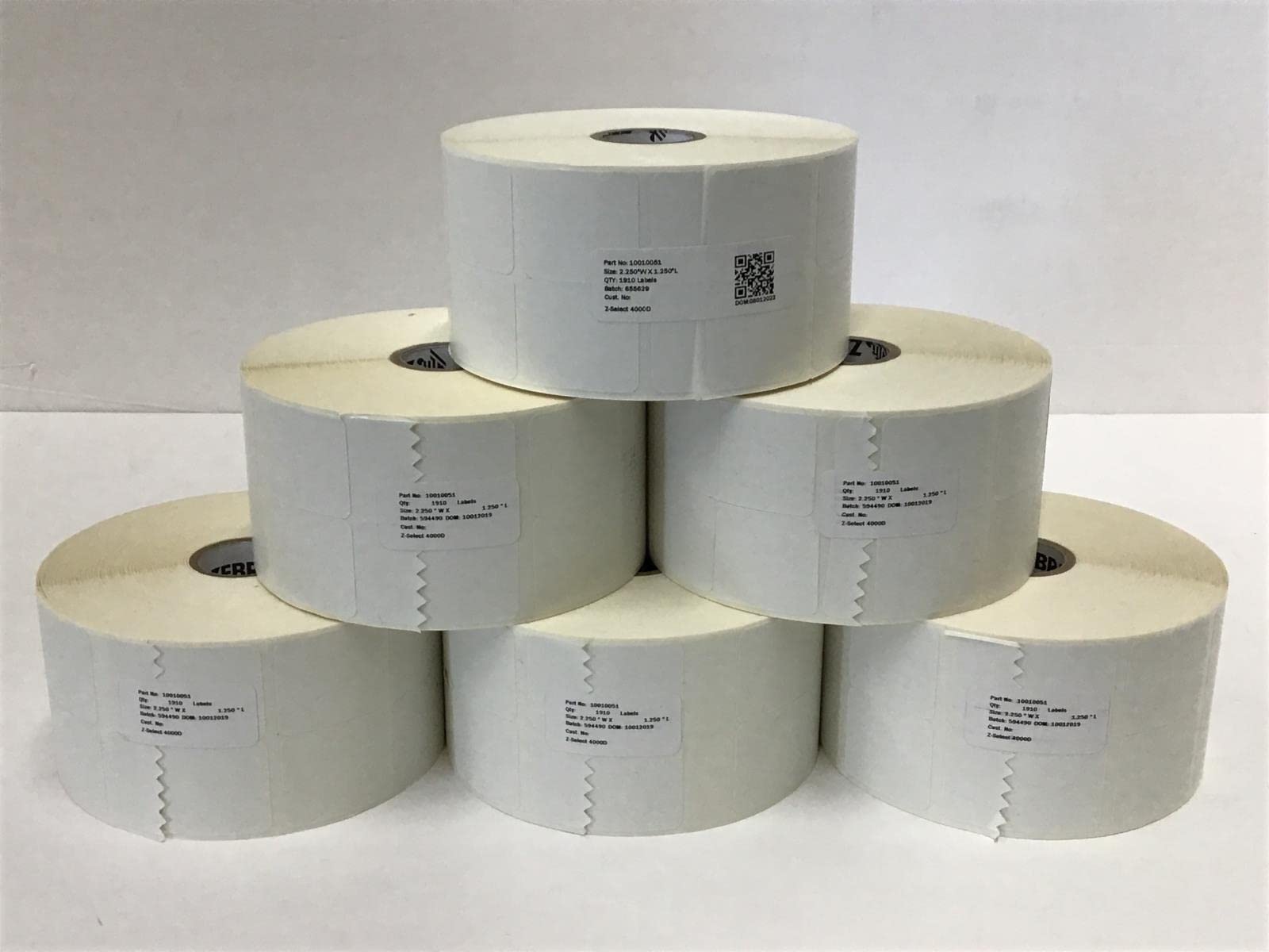 Amazon.com: Zebra Label Paper 2.25 x 1.25in Direct Thermal Zebra Z