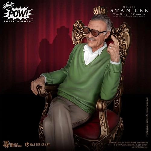 Miniatura 3 de Beast Kingdom Stan Lee: El Rey de Cameos MC-030 Master Craft Estatua, Multicolor