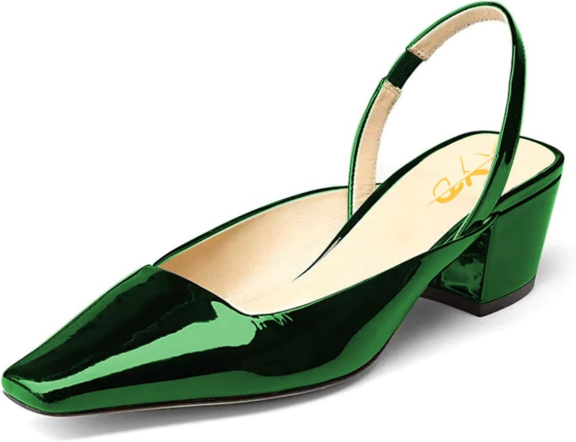 ジョニー Amazon.com | XYD Women Chunky Block Low Heels Slingback