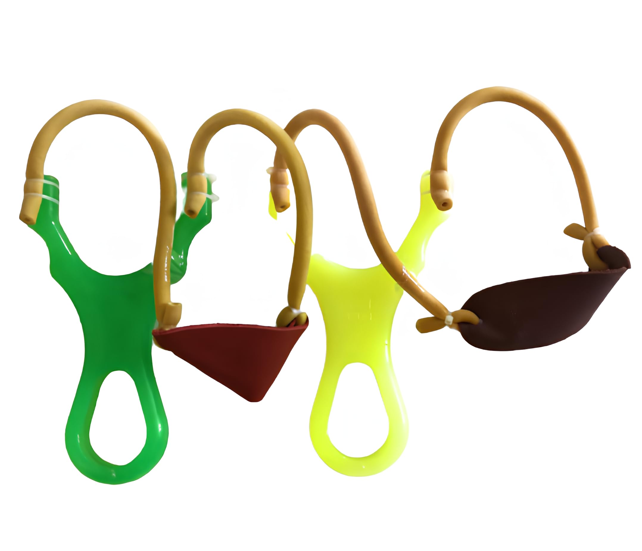 Set of 2 Tube Rubber Slingshot, Gulel. Catapult for Sports & Gulel for Outdoor Games Strong Sling Shot Rubber for Perfect Aim. Made in India Product, Color May Vary