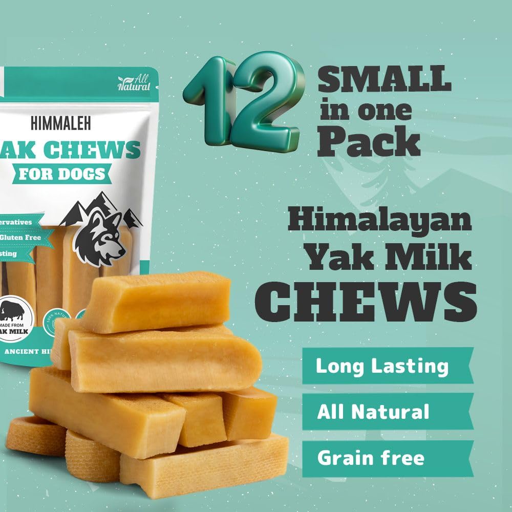 Himmaleh Yak Chews for Dogs, Yak chews for dogs small and puppies (pack of 12), Protein Rich Dog Chews Long Lasting Natural - Image 2