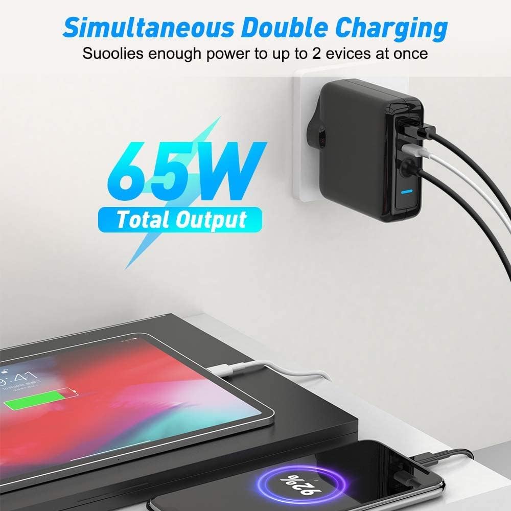 65W Surface Pro Charger, Microsoft Surface Charger with Surface Laptop Charger Compatible for