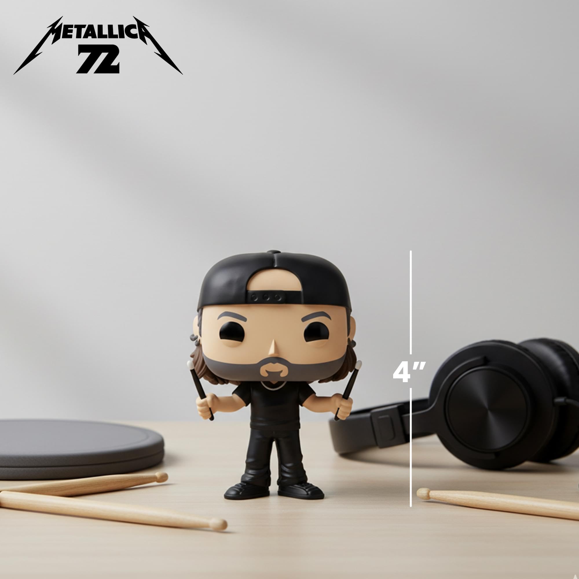 Funko Pop! Rocks: Metallica, Lars Ulrich, (72S), Collectable Vinyl Figure, Gift Idea, Official Merchandise - Image 3