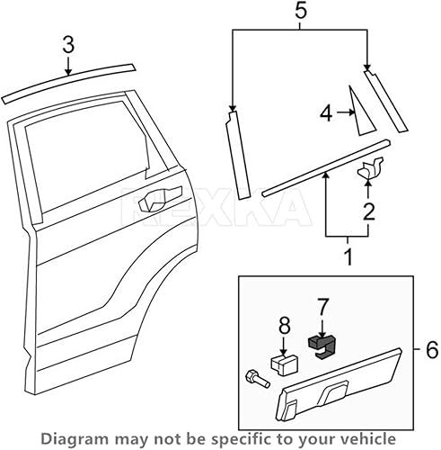 Miniatura 5 de Rexka 20 unids inferior exterior puerta burlete clip para Honda 75315-S9A-004